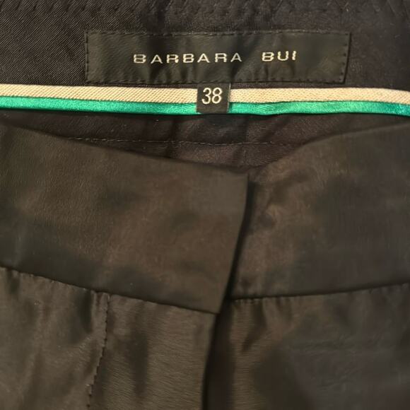 BARBARA BUI VISCOSE & SILK DRESS PANTS BLACK SIZE 38 - Picture 3 of 6